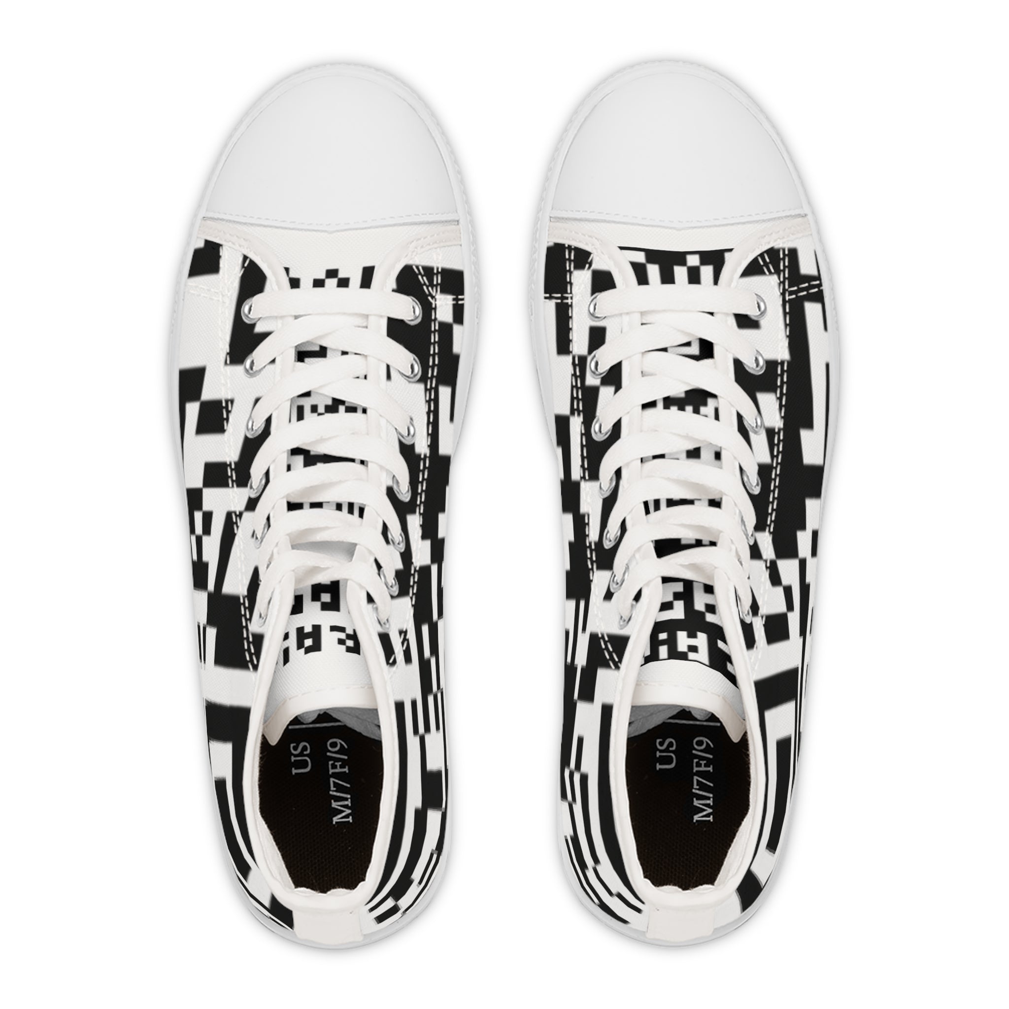 Women's QR Print High Top Sneakers