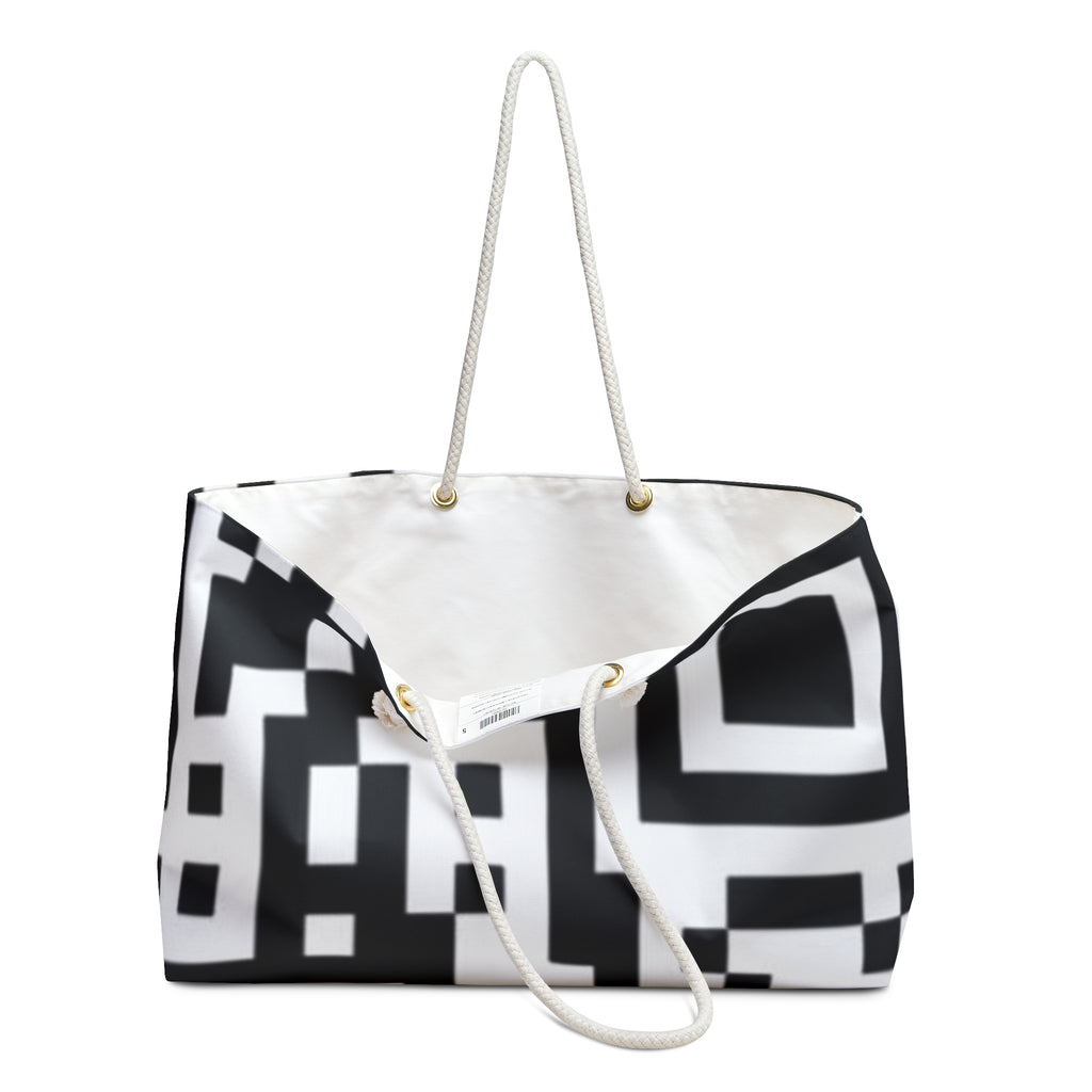 QR Print Weekender Bag
