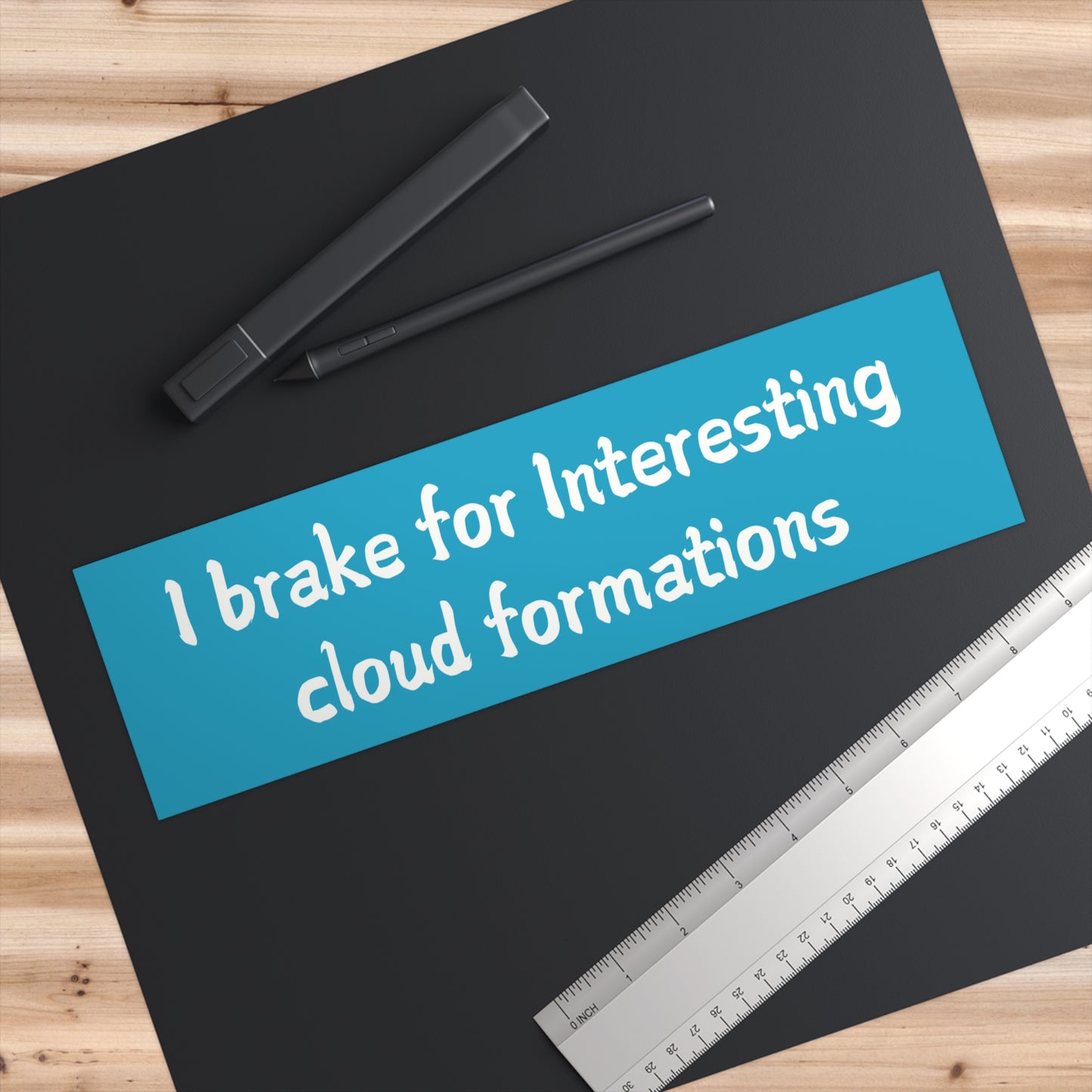 I Brake for Interesting Cloud Formations Bumper Sticker