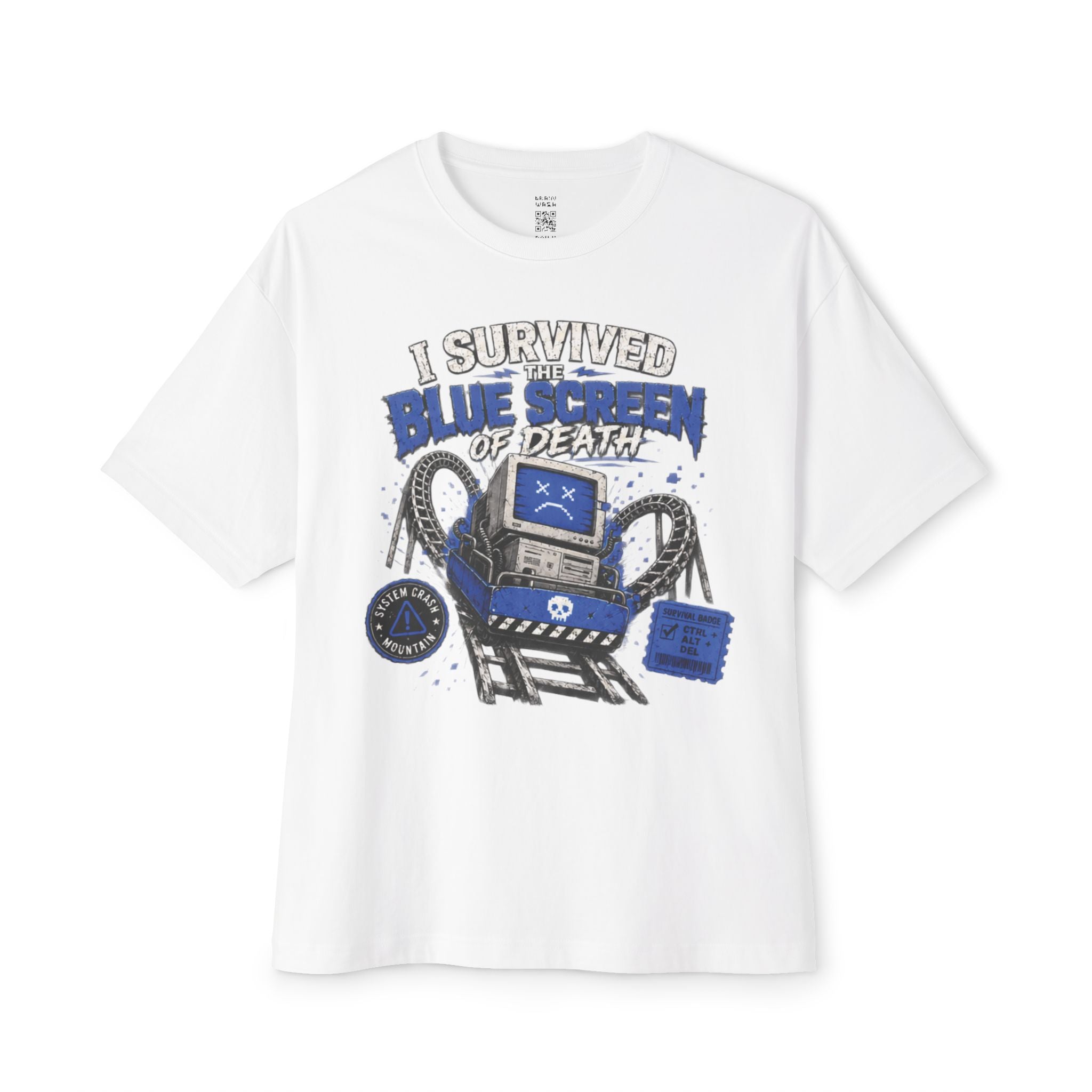 I Survived The Blue Screen Of Death Oversized Tee