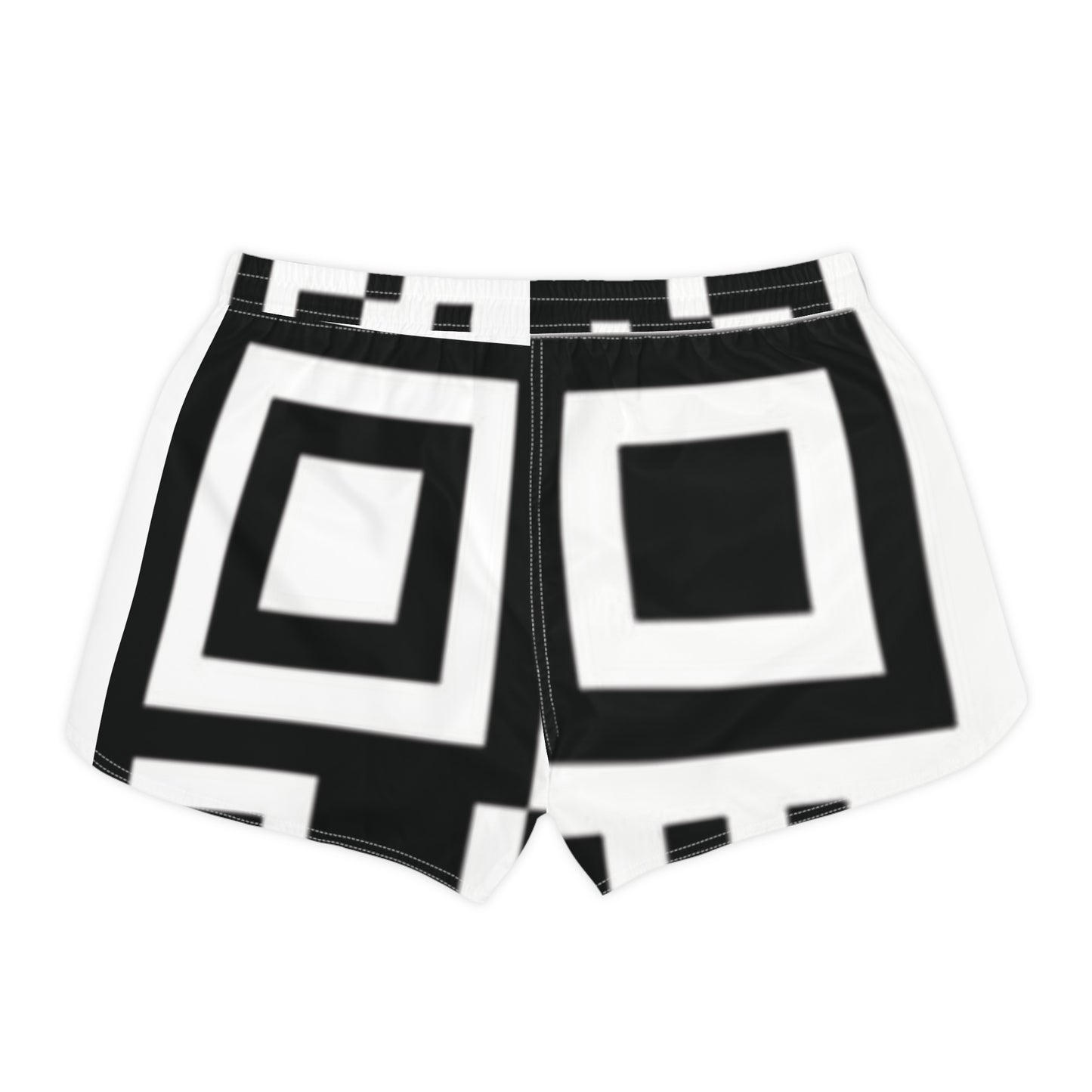 QR Print Casual Shorts for Women