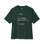 > 50% Of Global Web Traffic Is Bots Oversized Tee