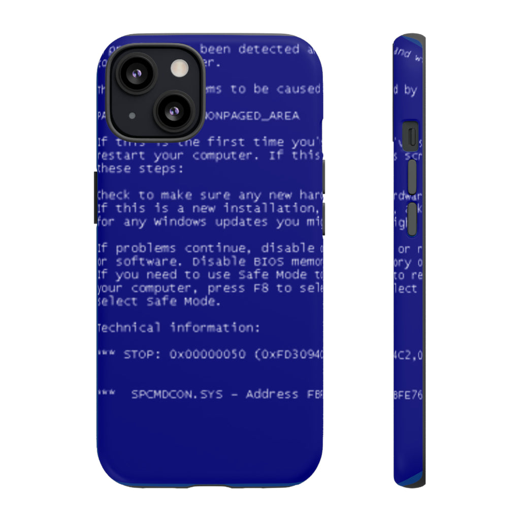 BSoD (Blue Screen of Death) Phone Case