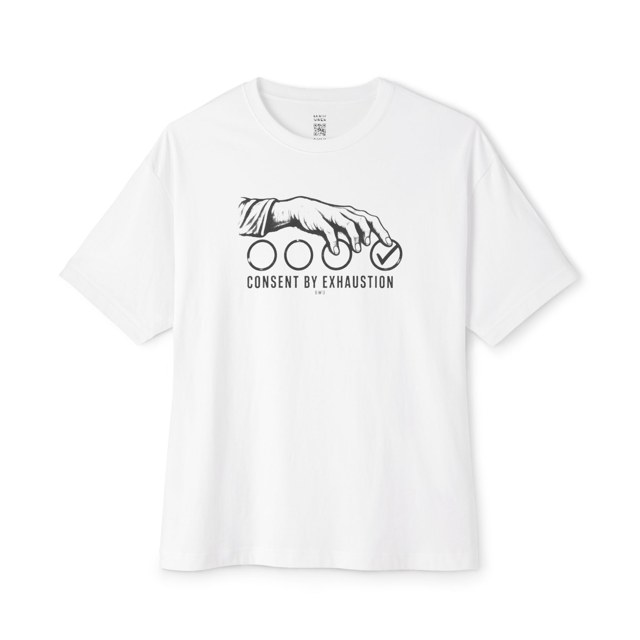 Exhausted Consent Oversized Tee