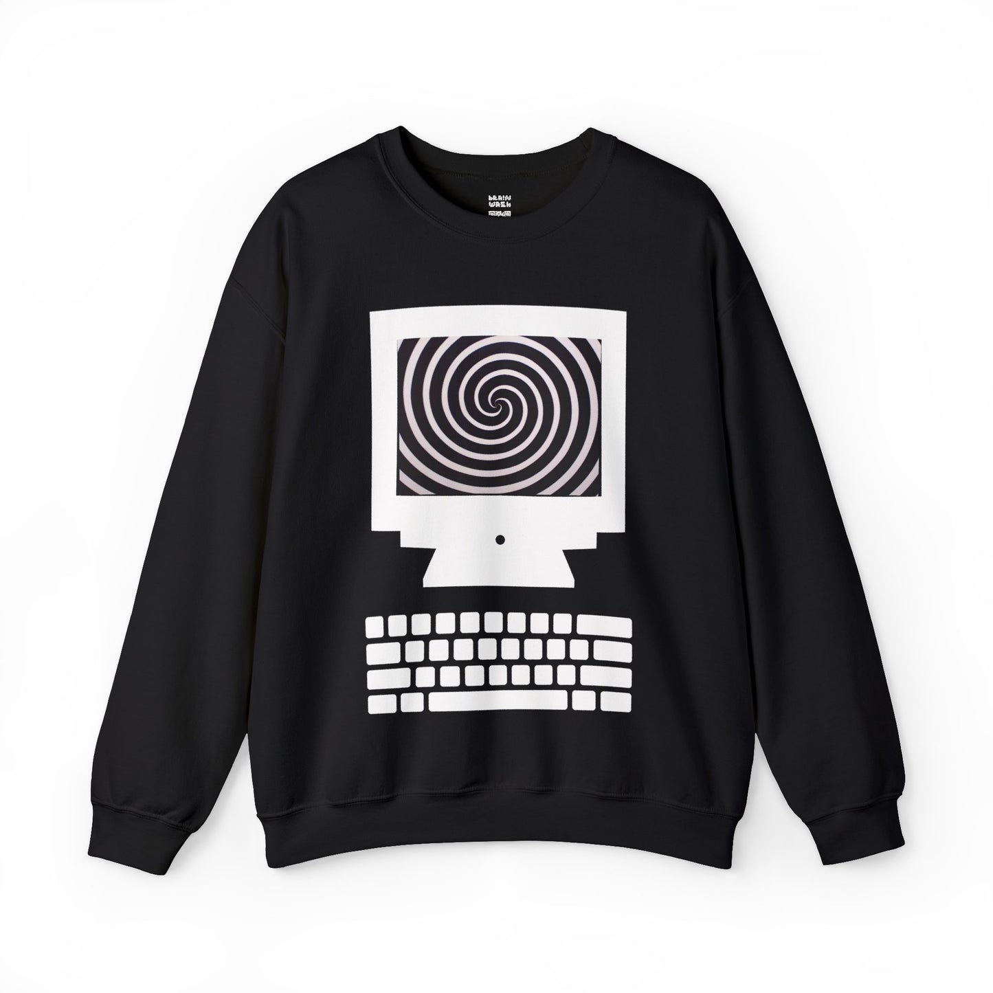 Hypnotic Spiral Computer Screen Sweatshirt