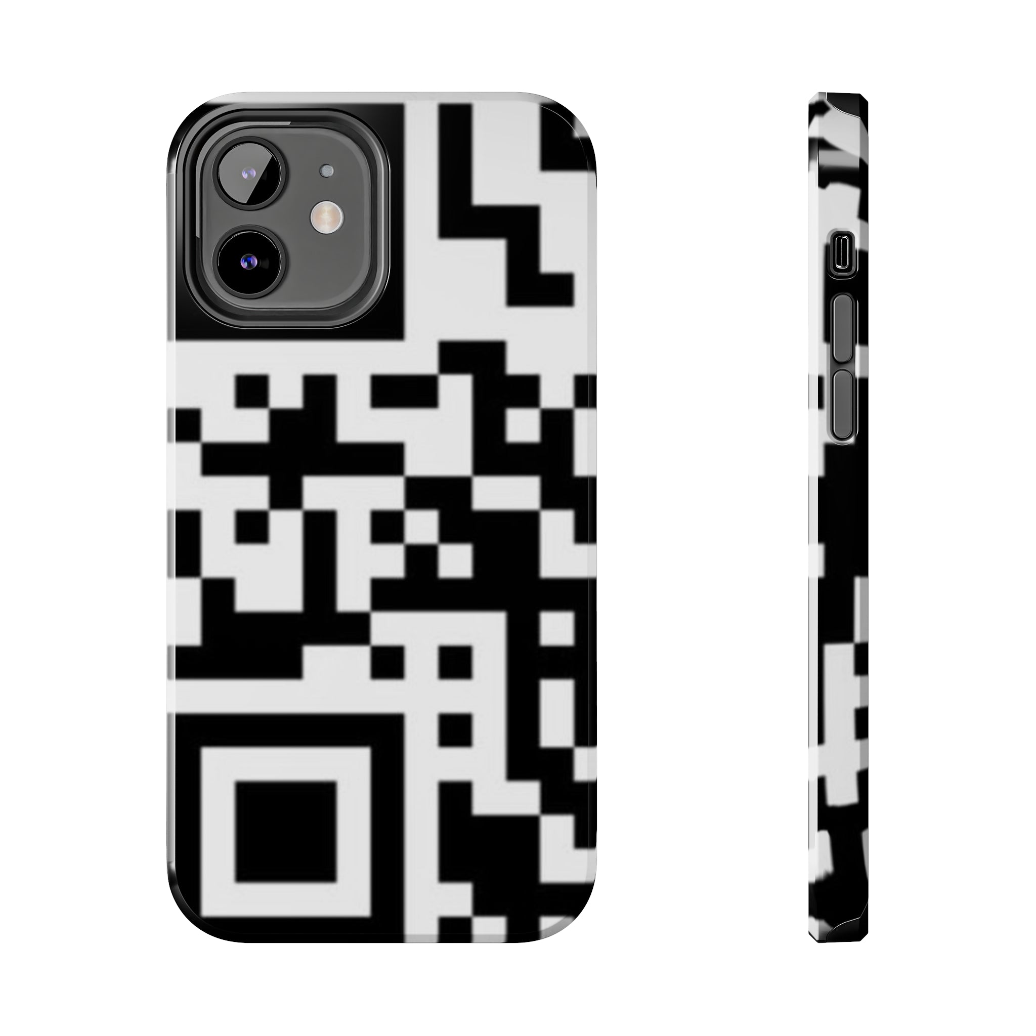 QR Print Tough Phone Case