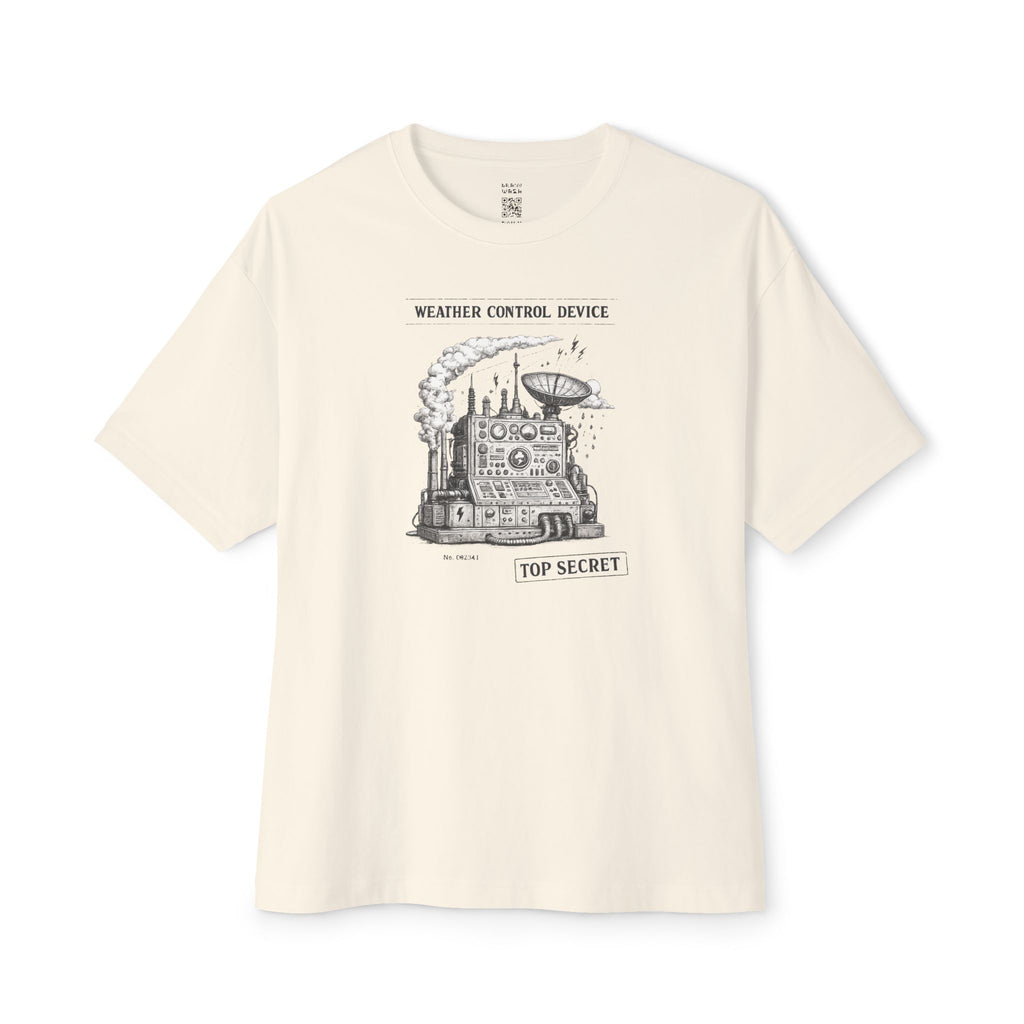 Top Secret Weather Control Device Oversized Tee