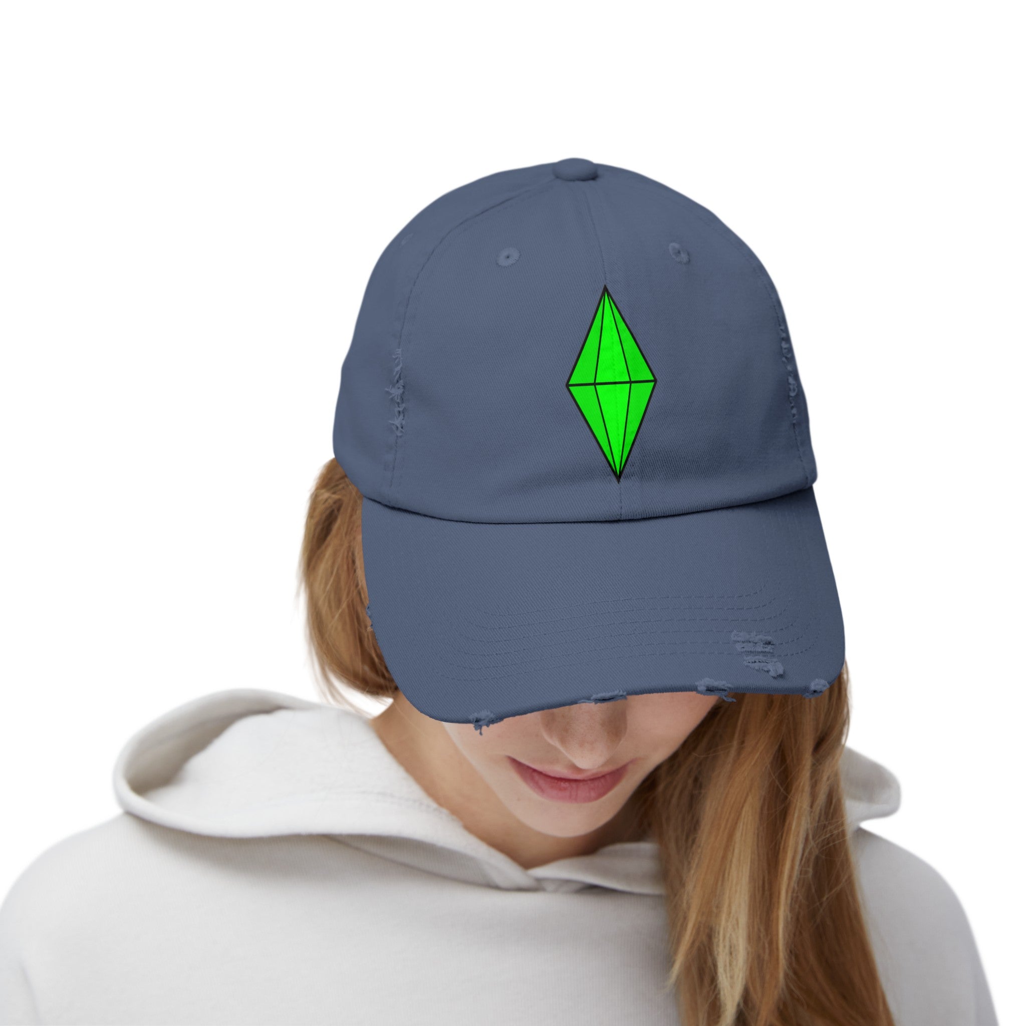 Distressed Plumbob Dad Hat