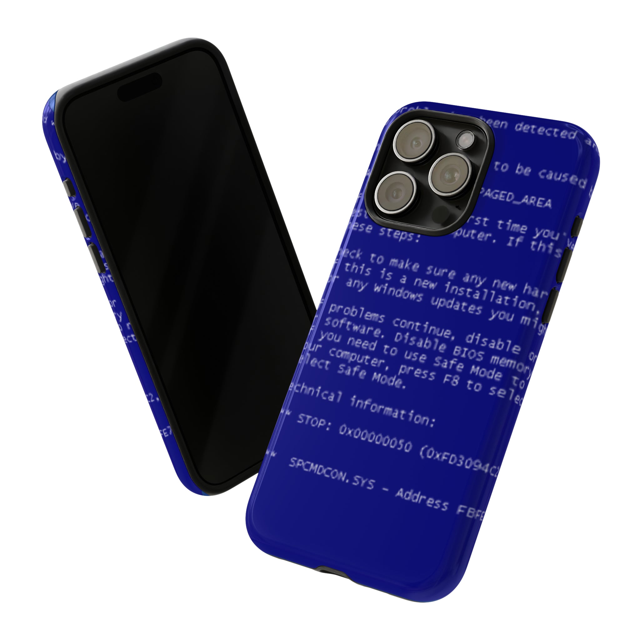BSoD (Blue Screen of Death) Phone Case