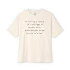 Processing A Nonstop 24/7 Onslaught Of Information Oversized Tee