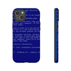 BSoD (Blue Screen of Death) Phone Case