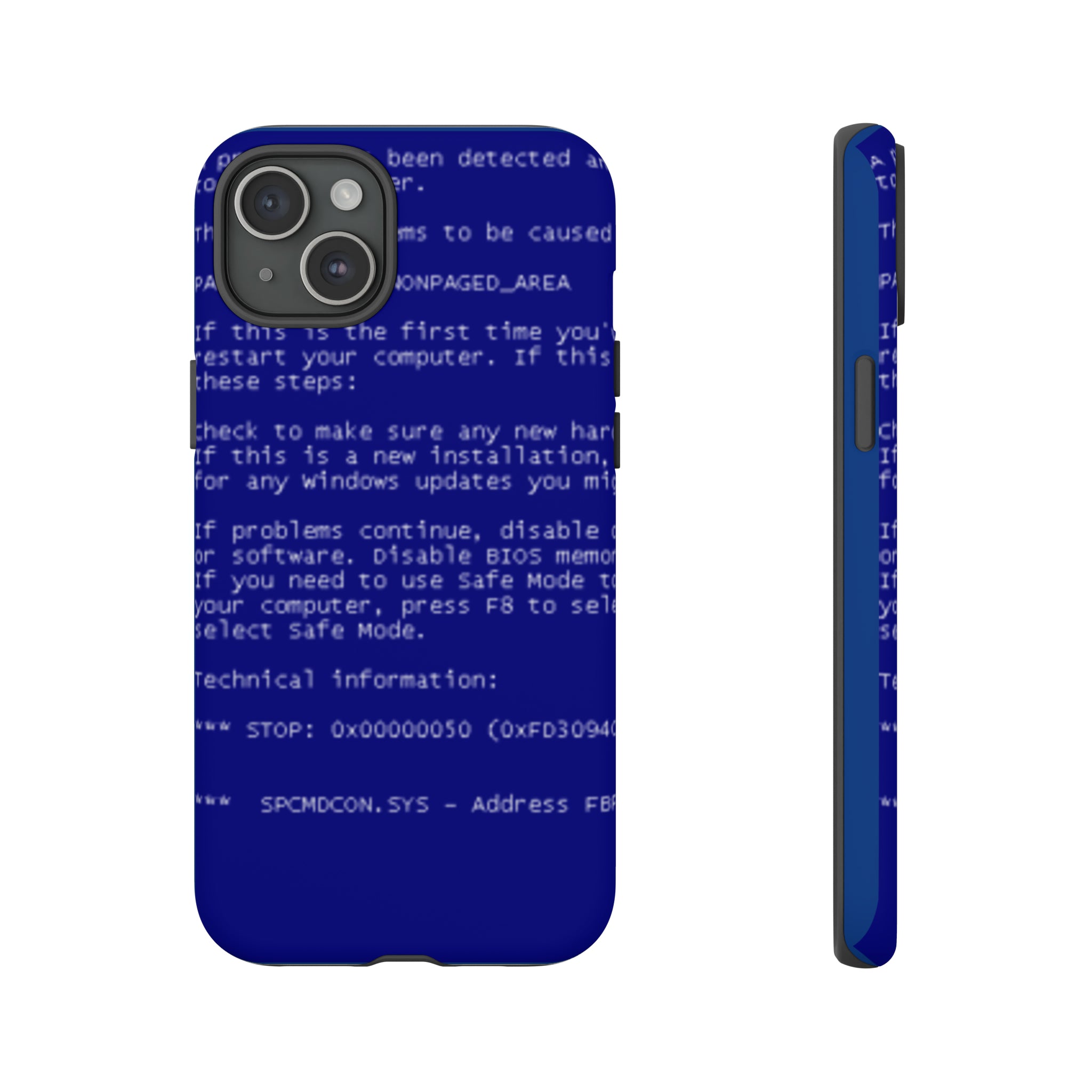 BSoD (Blue Screen of Death) Phone Case