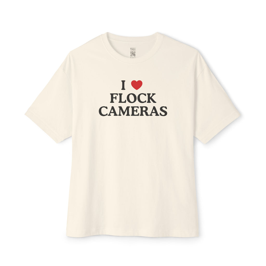 I Love Flock Cameras Oversized Tee