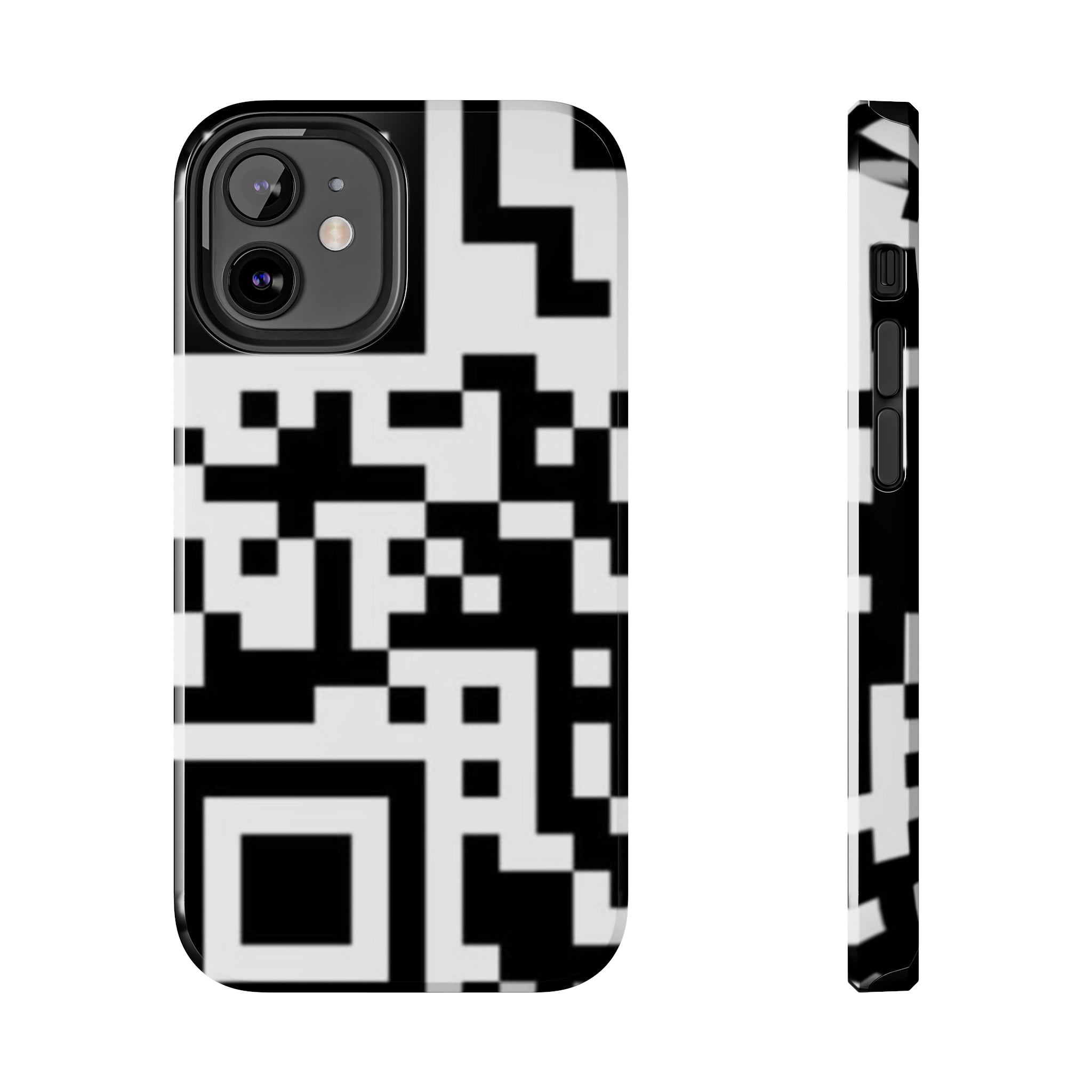 QR Print Tough Phone Case