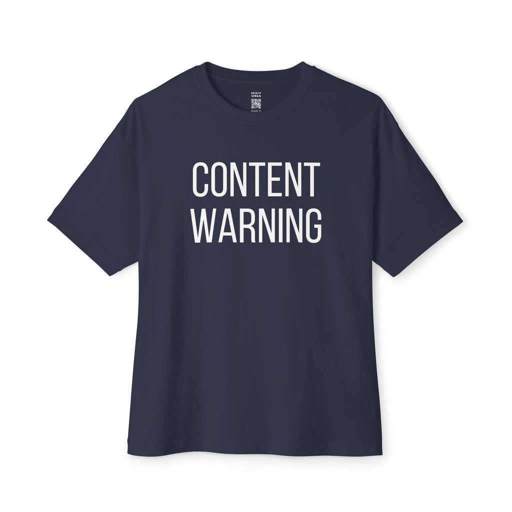 Content Warning Oversized Tee