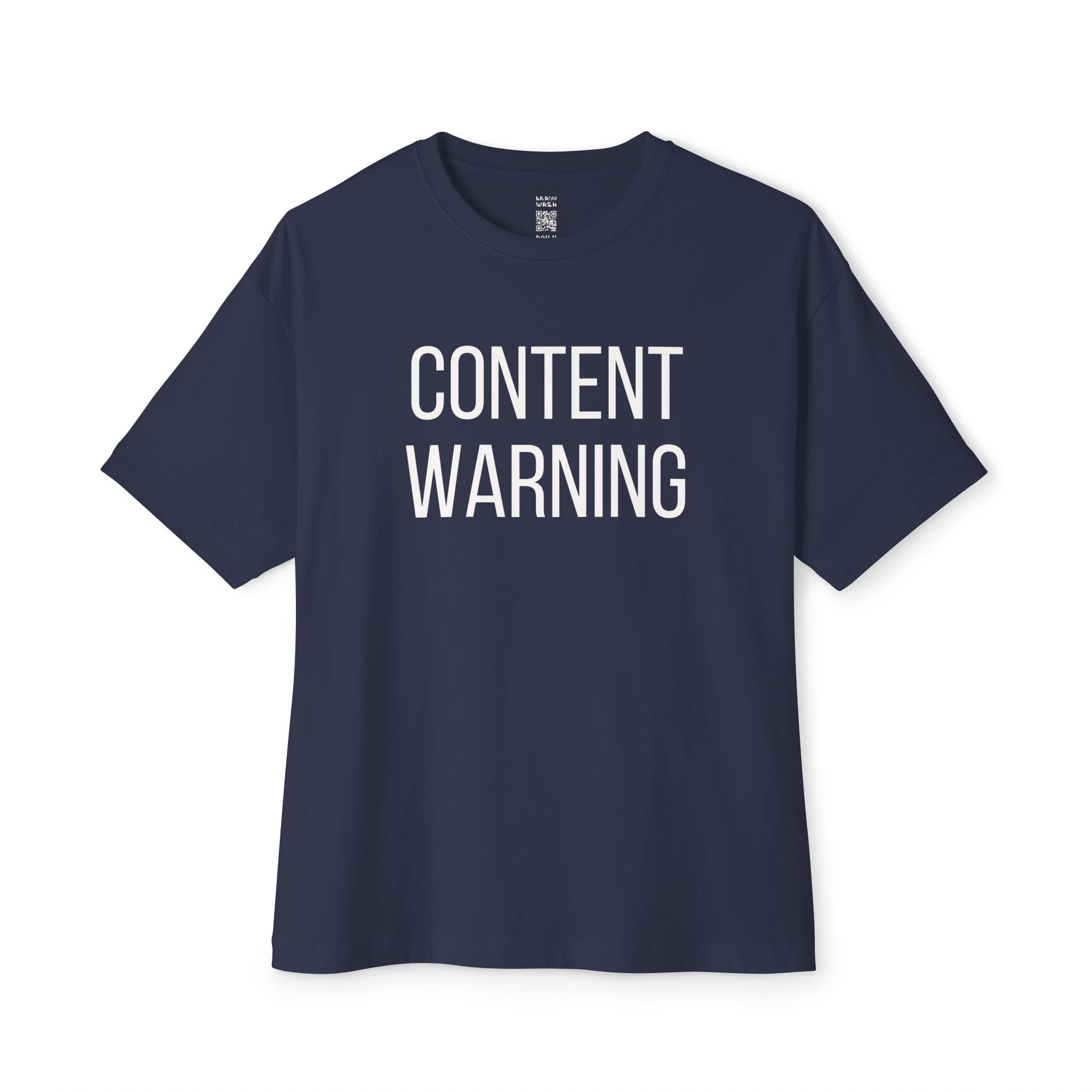 Content Warning Oversized Tee