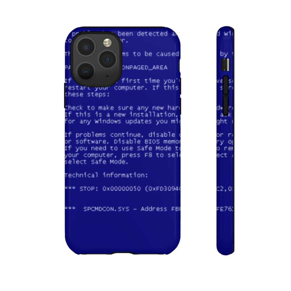 BSoD (Blue Screen of Death) Phone Case