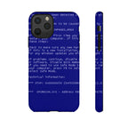 BSoD (Blue Screen of Death) Phone Case