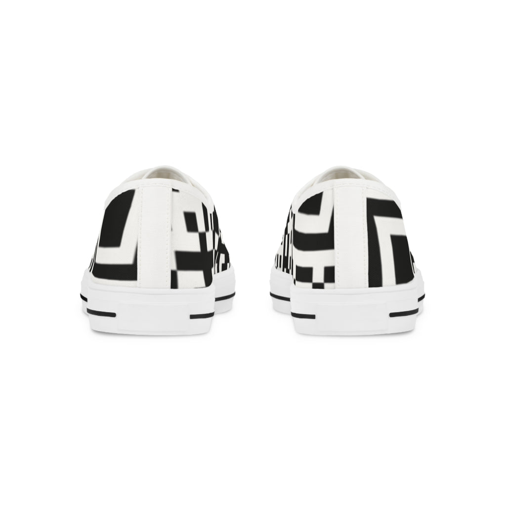 Men’s QR Print Low Top Sneakers