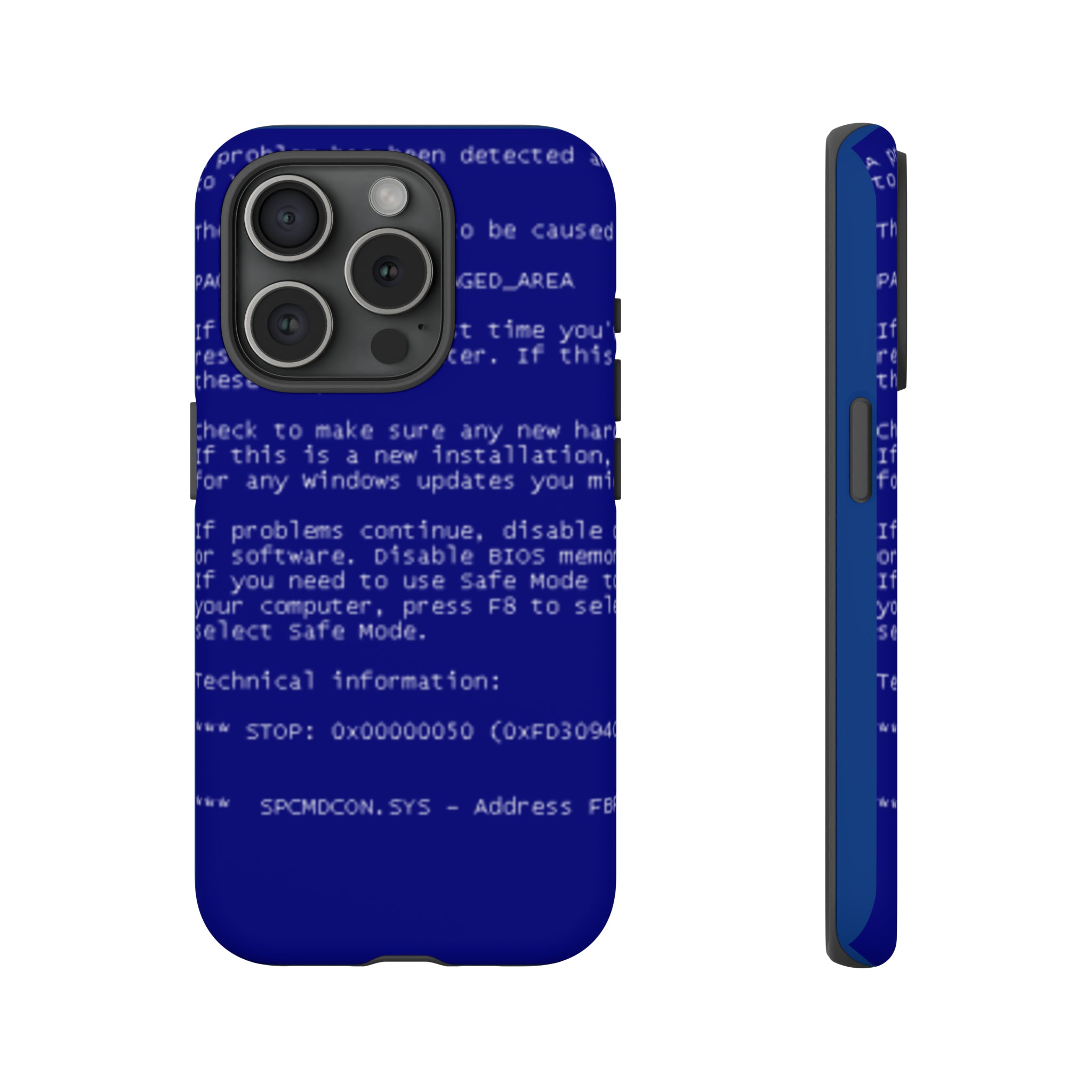 BSoD (Blue Screen of Death) Phone Case