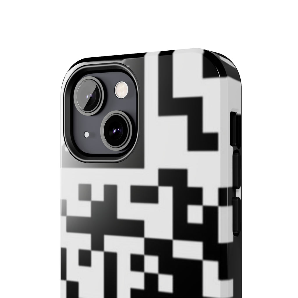 QR Print Tough Phone Case