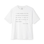 Feeble Powers Quote Oversized Tee