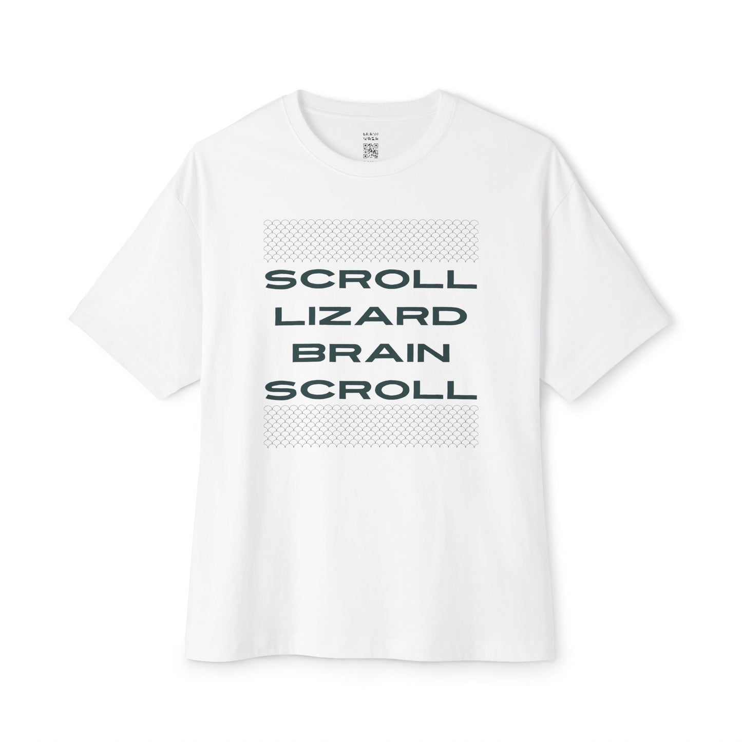 Scroll Lizard Brain Scroll Oversized Tee