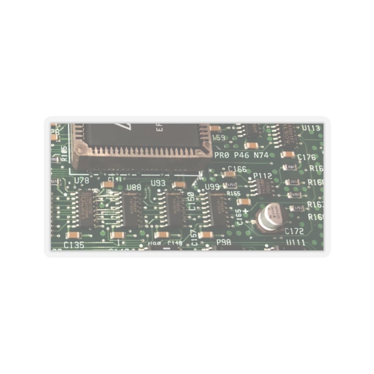 Long Circuitboard Sticker
