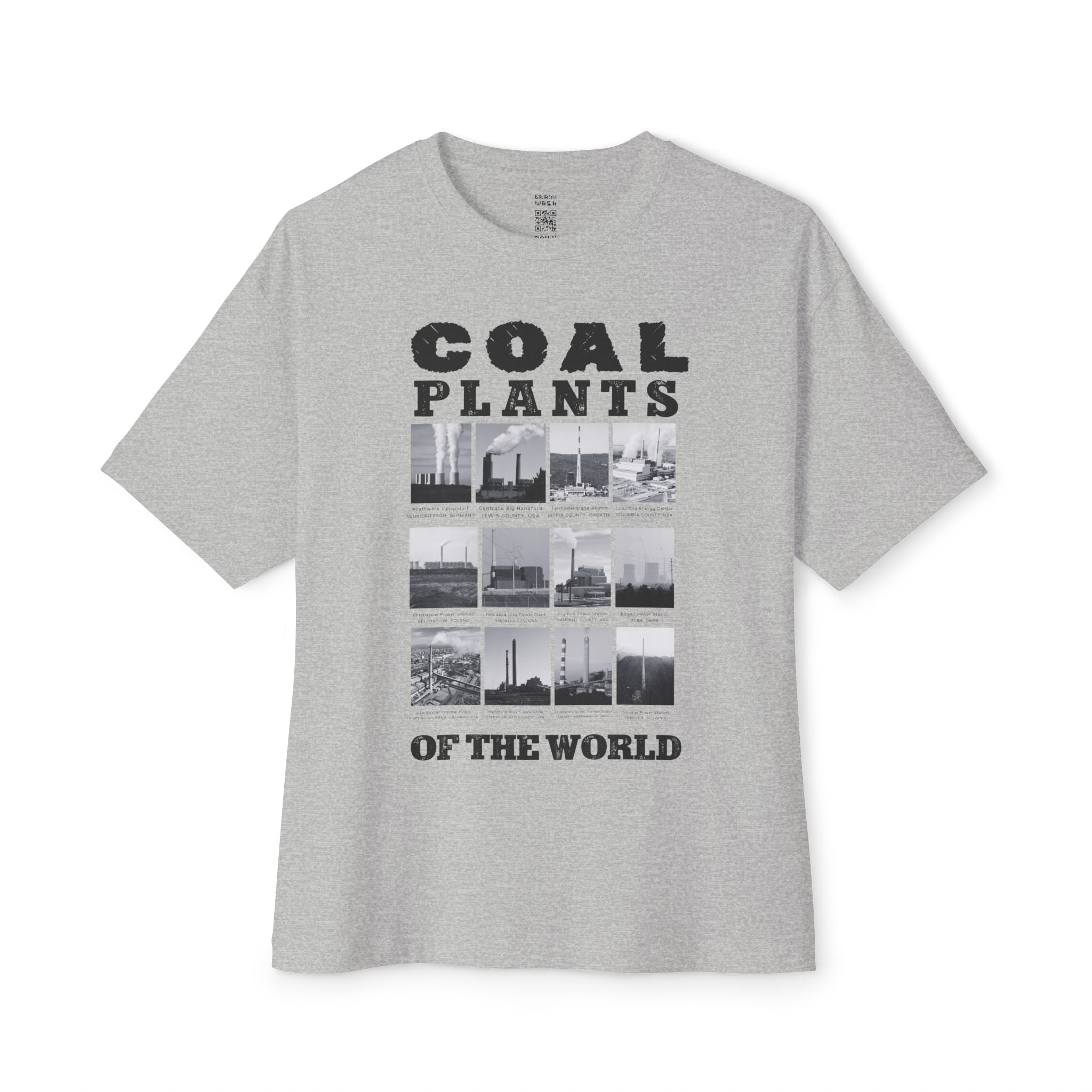 Coal Plants of the World Oversized Tee