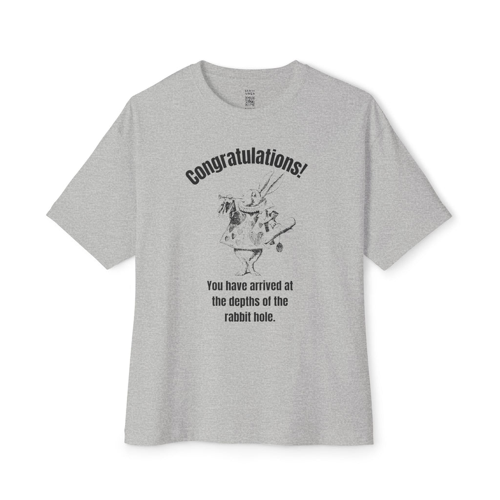 Depths Of The Rabbit Hole Oversized Tee