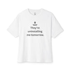 Uninstalling Me Oversized Tee