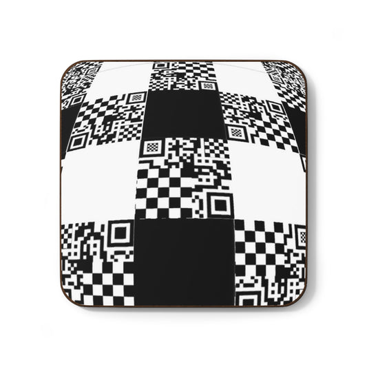 Checkered QR Coaster