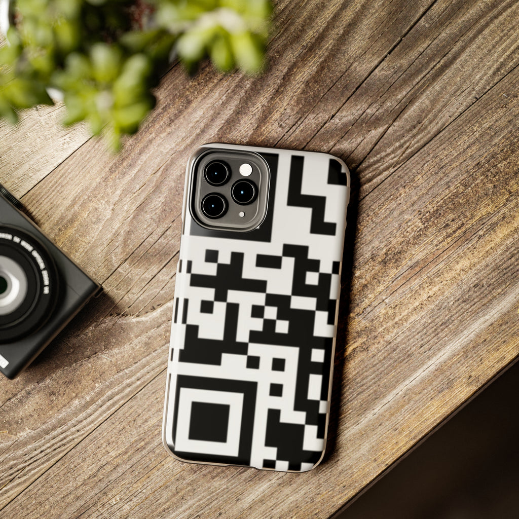 QR Print Tough Phone Case