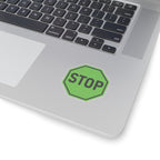 Green Stop Sign Sticker
