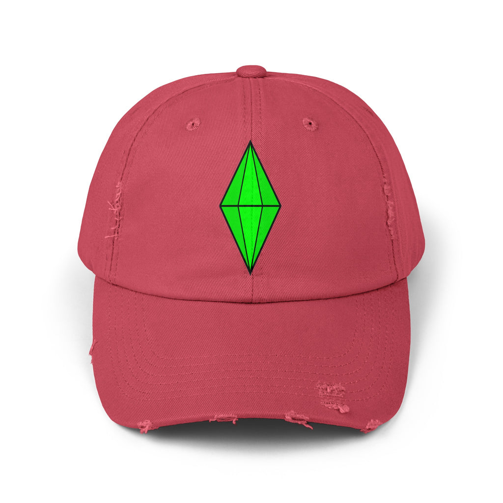 Distressed Plumbob Dad Hat