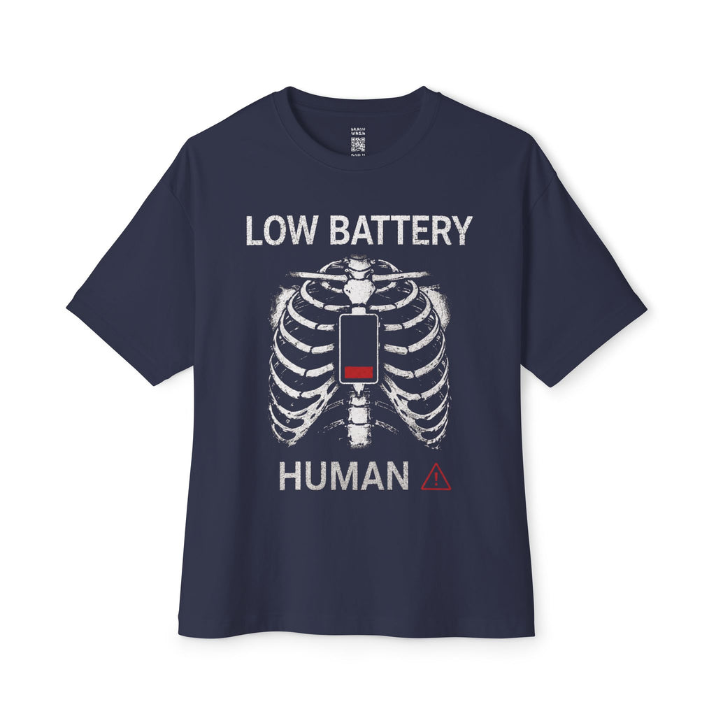 Low Battery Human Oversized Tee