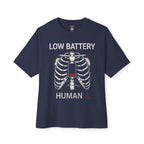 Low Battery Human Oversized Tee