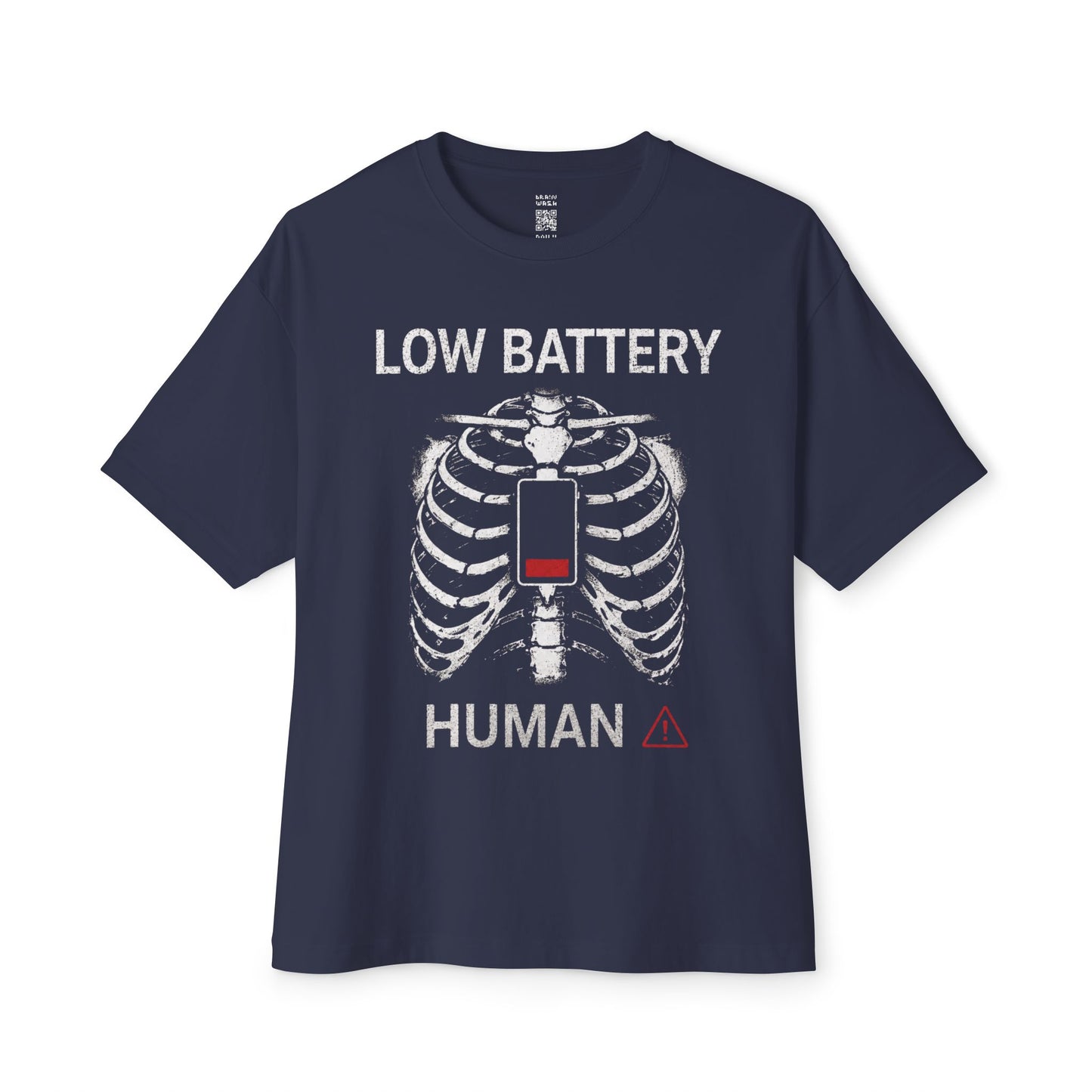 Low Battery Human Oversized Tee