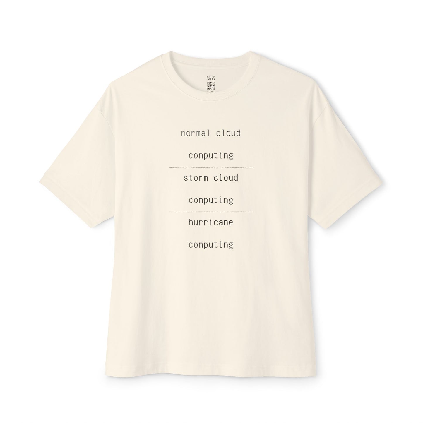 Cloud Computing Oversized Tee