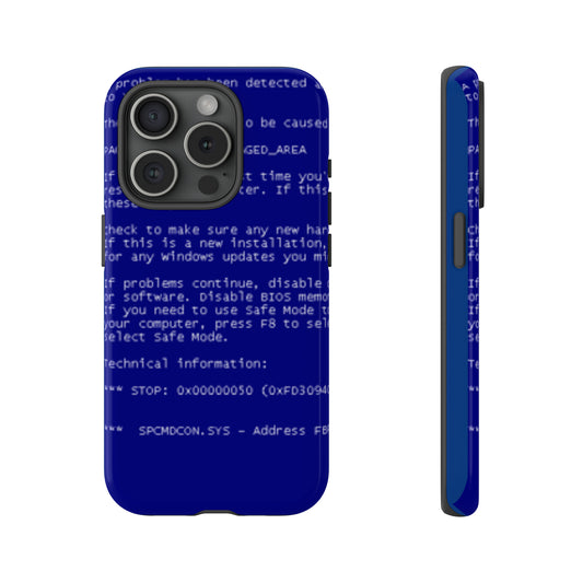 BSoD (Blue Screen of Death) Phone Case