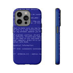 BSoD (Blue Screen of Death) Phone Case