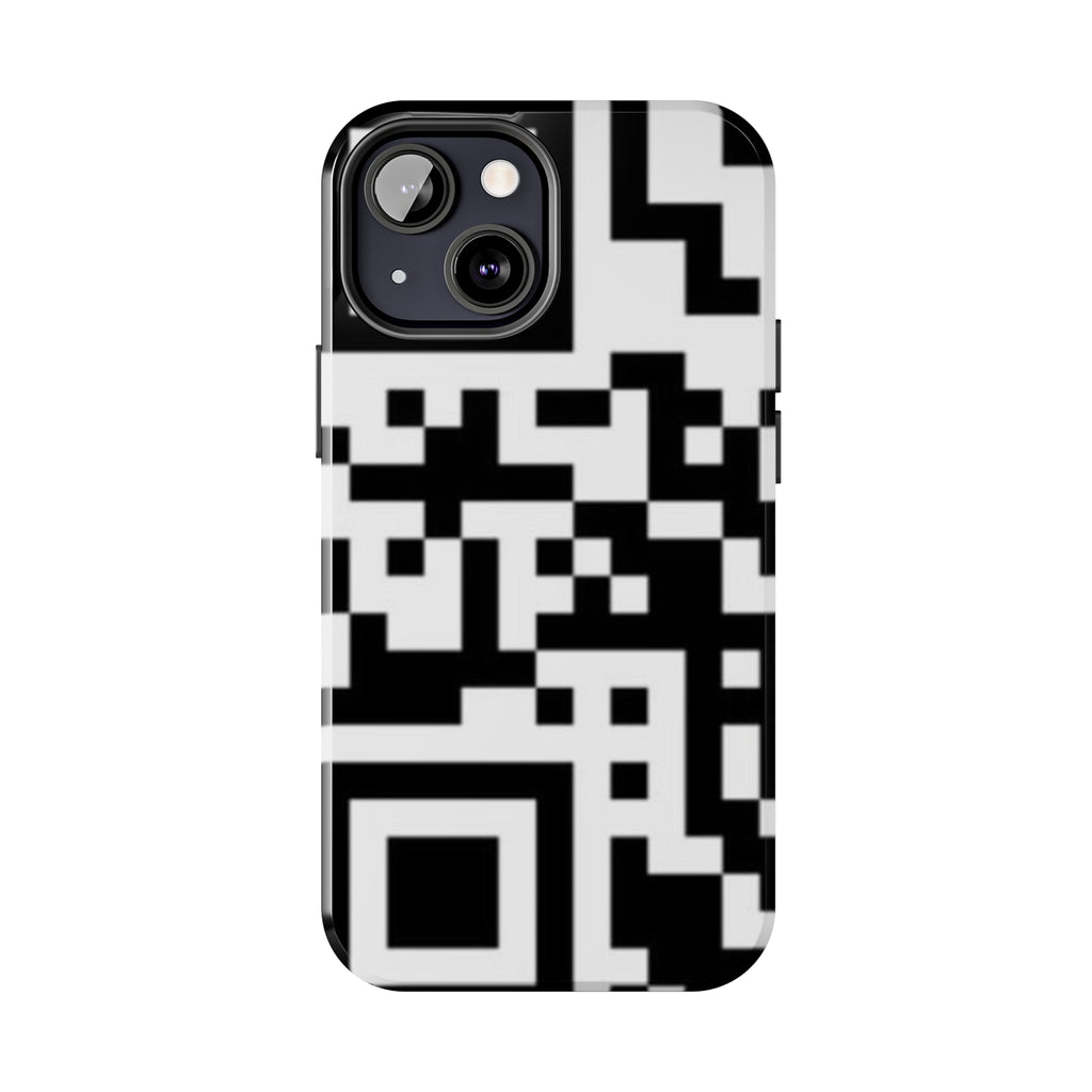 QR Print Tough Phone Case