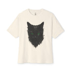 Matrix Eyed Black Cat Oversized Tee
