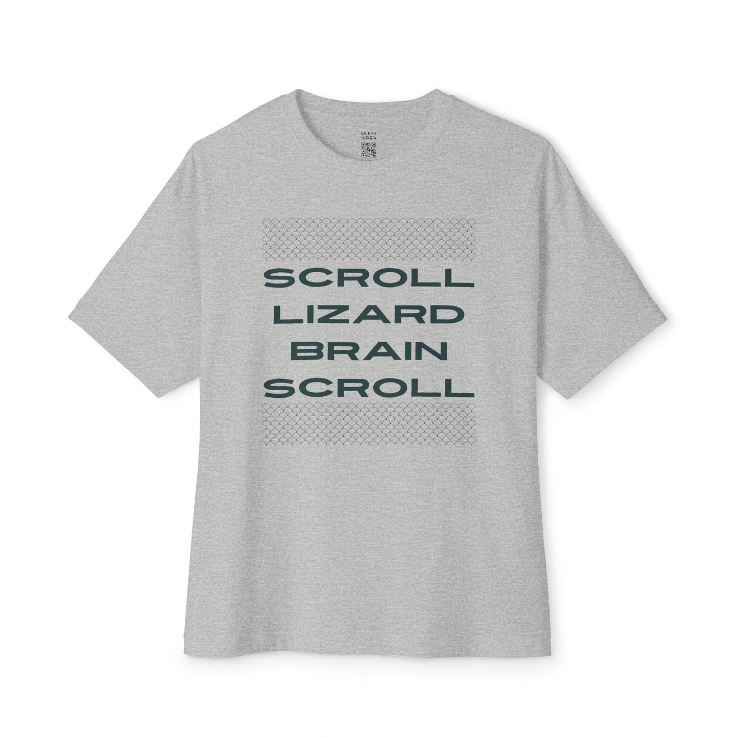 Scroll Lizard Brain Scroll Oversized Tee
