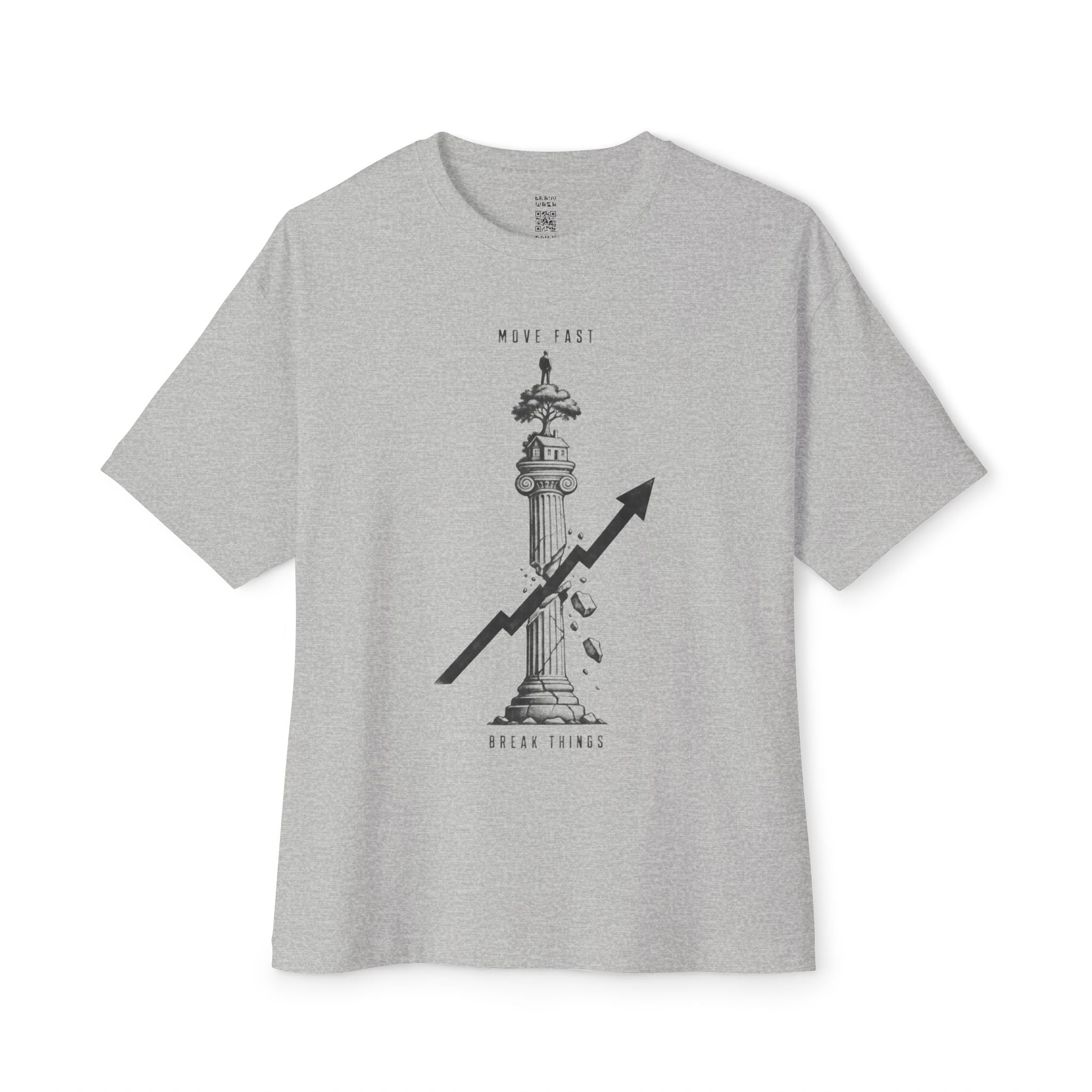 Move Fast Break Things Civilization Pillar Oversized Tee