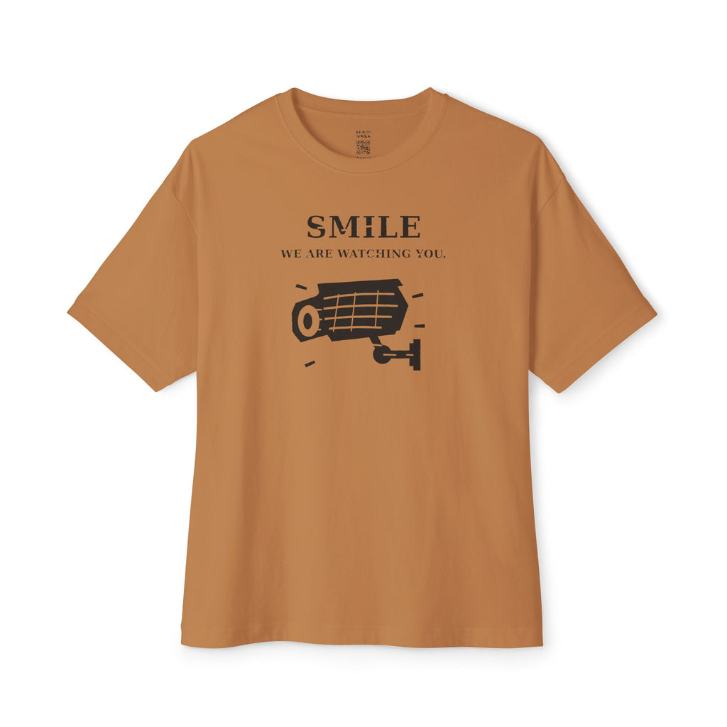 Smile We Are Watching You Oversized Tee