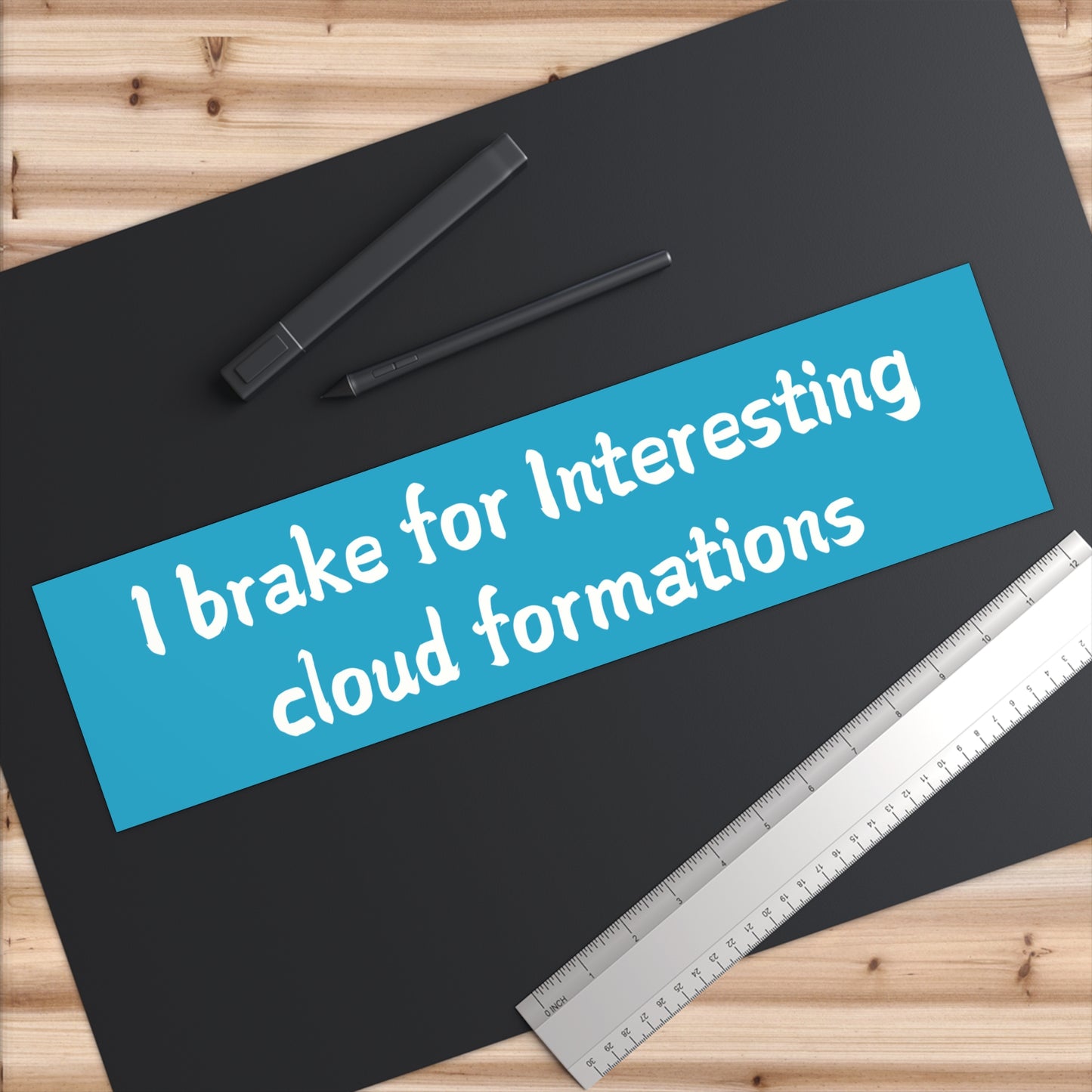 I Brake for Interesting Cloud Formations Bumper Sticker