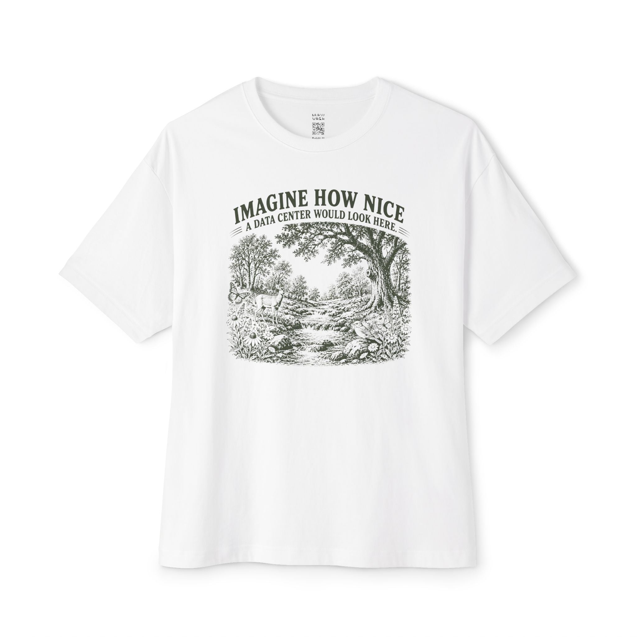 Imagine How Nice Babbling Brook Oversized Tee