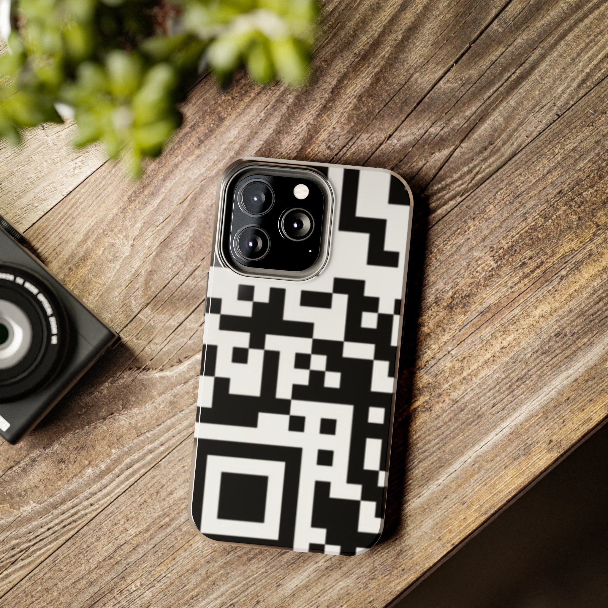 QR Print Tough Phone Case