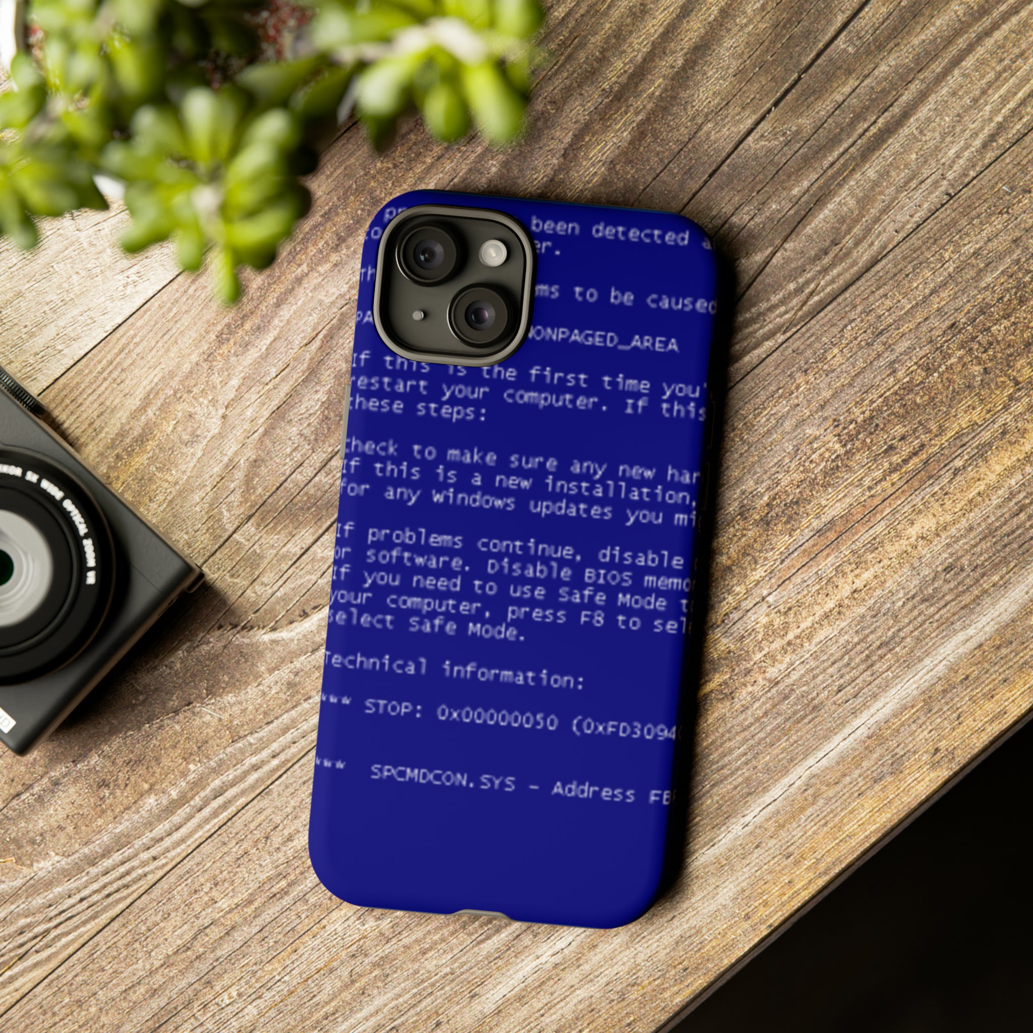 BSoD (Blue Screen of Death) Phone Case